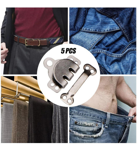 2 Conjunto De 10 Ganchos Para Pantalones, 2 Piezas