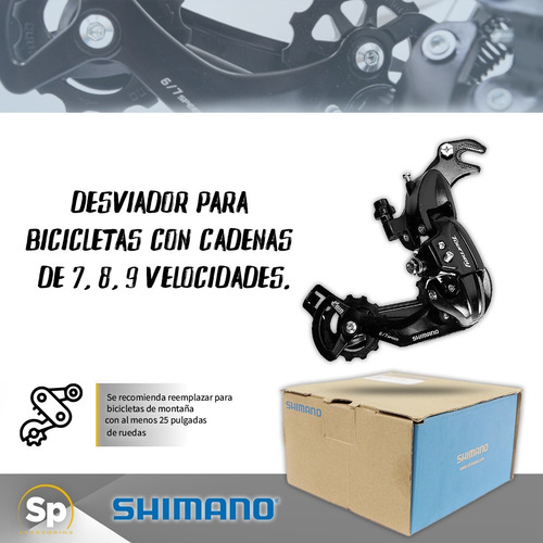 Imagen 2 de 6 de Cambio Trasero Shimano Rd-ty300 Con Pata 6-7 Pasos