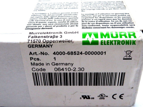 New Sealed Murr Elektronik 4000-68524-0000001 Modlink Gr Ddb