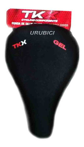 Funda De Gel Para Asiento De Bicicleta Ajustable Color Negro