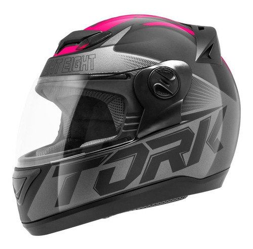 Capacete Feminino Pro Tork Evolution G7 Preto Fosco Rosa Tamanho do capacete 58