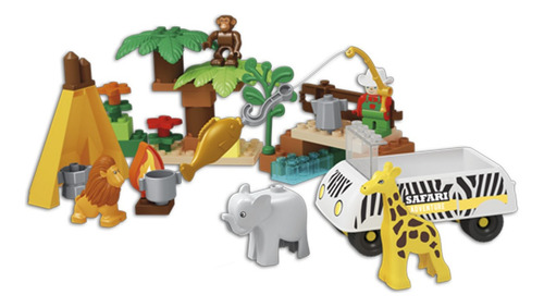 Wild Safari Bloques Unico Plus 8560 Compatible Lego Duplo