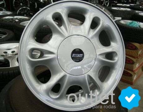 Imagem 3 de 4 de 4 Calotas Tampa Miolo Centro De Roda Fiat Marea Sedan Azul