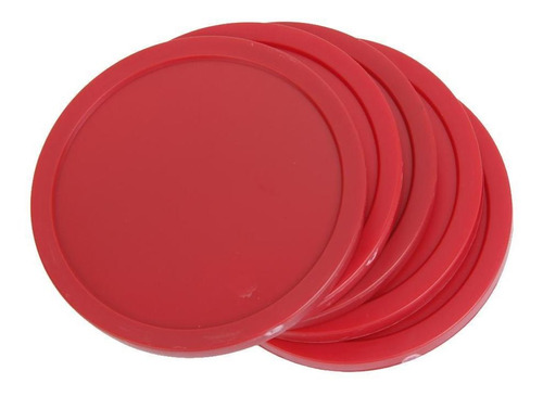 Discos Hockey 82 Mm Rojo Puck, 4 Unidades