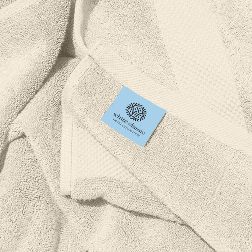 Toallas De Bañowhite Classic, Color Blanco Marfil, X4 Uni.