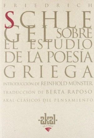 Libro Sobre El Estudio De La Poesía Griega