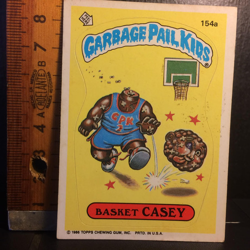 Garbage Pail Kids Basket Casey Año 1986 Topps