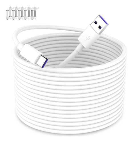 Cable De Alimentacion Usb A Usb C Para Camara Cctv 10 Metros