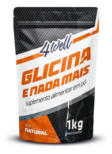 Glicina 1kg 4well 100% Pura Sabor Natural