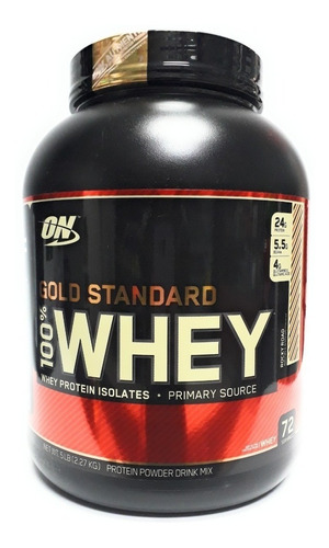 Imagen 1 de 2 de Suplemento en polvo Optimum Nutrition  Gold Standard 100% Whey proteína sabor rocky road en pote de 2.27kg