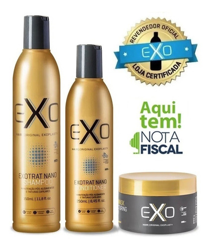 Kit Exotrat Nano Exo Hair Exoplastia Manutenção + Brinde
