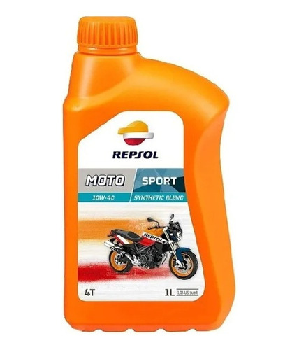 Aceite De Moto 10w 40 Semi - Sintetico 1l 4t (repsol)