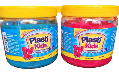 Plastimasa Moldeable Plastikids 500gm  2 Pack