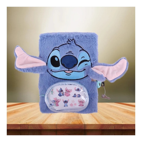 Libreta Stitch Con Bolsa Y Candado Id 1204489 Azul