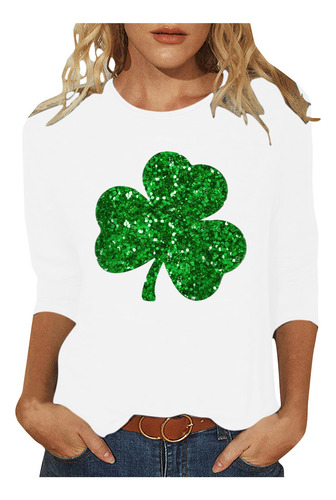 Blusa Tipo Camiseta Estampada Del Día De San Patricio H Para