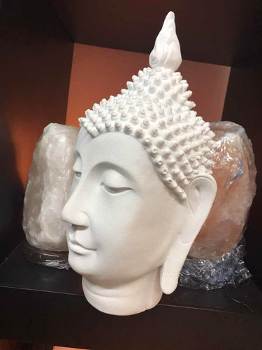 Cabeza De Buda, Meditación, Mantra. Blanco