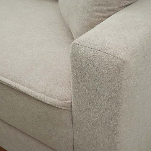 Sofá, Sillón Malibú 3 Cuerpos Tela Boucle Versailles Beige