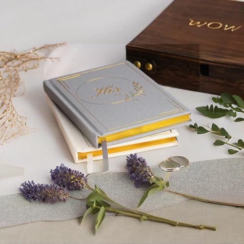 Los Libros De Votos De Boda De U&i Para Él Y Ella, Elegantes