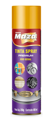 Tinta Spray Decorativo Metálico Cores Tubo 400ml 01 Unid