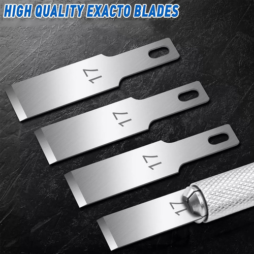 44 Pieces Engraving Knife Set With Blade Back Plate E
