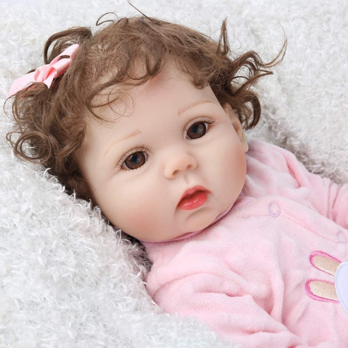 Imagen 5 de 7 de Muñeca Bebe Realista Cuerpo Completo De Silicona Reborn 40cm