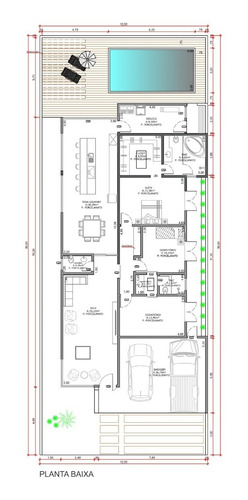Imagem 4 de 8 de Planta De Casa 3 Quartos - Projeto Completo+aprovação Ea-109