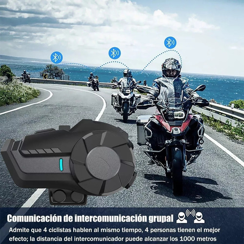 Kit For Audífono Intercomunicador Para Motocicleta Bluetooth
