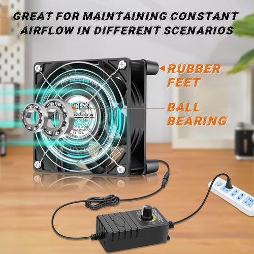 Ventiladores De Rack Para Servidores Wderair Ac 4 X 120 Mm,