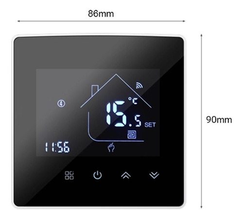 Tf Termostato Programable Inteligente Calefacción Eléctrica