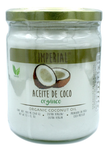 Aceite De Coco Extra Virgen Prens En Frio 400 Ml - 1 Pieza