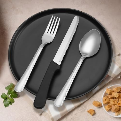 Juego De 36 Cubiertos De Acero Inoxidable Para Cena