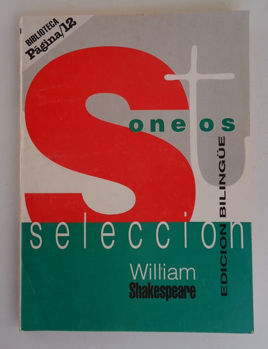 Sonetos Selección William Shakespeare Edición Bilingüe