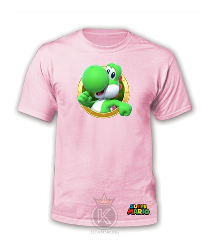 Polera Yoshi - Super Mario Bros - Nintendo - Estampaking