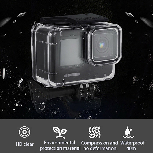 Imagen 3 de 9 de Carcasa Sumergible 40 Metros Cámara Gopro Hero 9 10 Generica