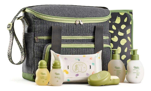 Conjunto Natura Mamãe E Bebê Com Bolsa