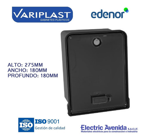 Imagen 2 de 8 de Caja Medidor Monofasico Edenor Con Reseteo Variplast X 3 U