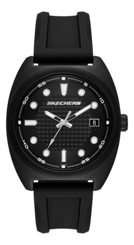 Reloj Hombre Skechers Sr5237 De Silicona Negro