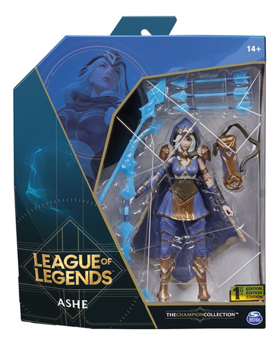 Figura Acción Ashe League Of Legends The Champion Collection