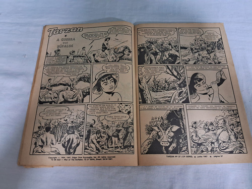 Gibi Tarzan 27 - 12 Serie - Junho 1987 - Sem Capa - Ed Ebal (Usado)