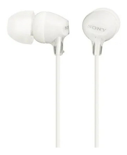 Auriculares Sony MDR-Ex15LPWz con cable de 1,2 metros, color blanco