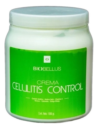  Crema Celulitis Control Con Centella Asiática Biobellus 1 Kg Tipo de envase Pote