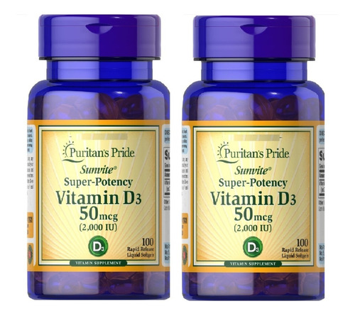 Vitamina D3 2000iu Promo 2 Frascos