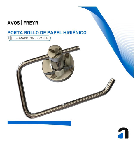 Imagen 5 de 10 de Porta Papel Higienico 100% Metal Cromado // Avos Freyr Sale