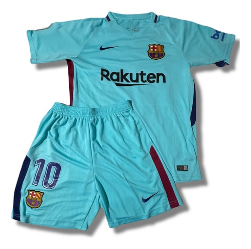 Conjunto De Futbol Fc Barcelona Messi - Réplica Niños