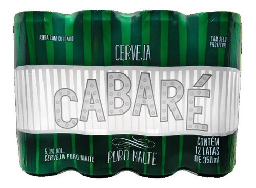 Cerveja Cabaré Lata 350ml Pac 12 Kit 2 Caixas 