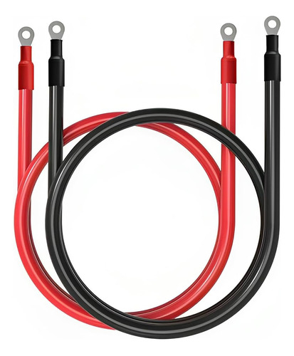 Cables Paralelos Rojo + Negro De Calibre 4 Awg De 12 Pi...