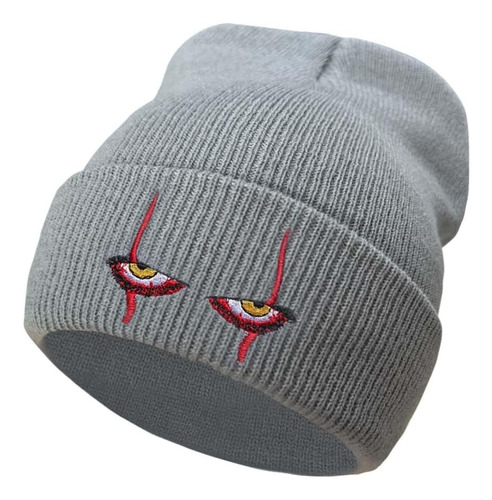 Moive Scary Eyes Hat Gorro Payaso Gorro Cálido Bordado Gorro