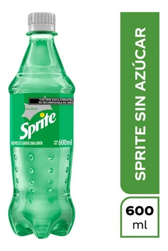 16 Pzas Refresco Sprite Sin AzĂșcar 600 Ml
