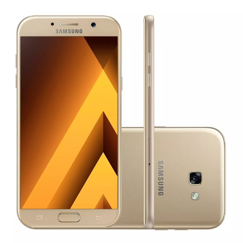 Smartphone Samsung Galaxy A7 2017 Dourado 32gb 16mp