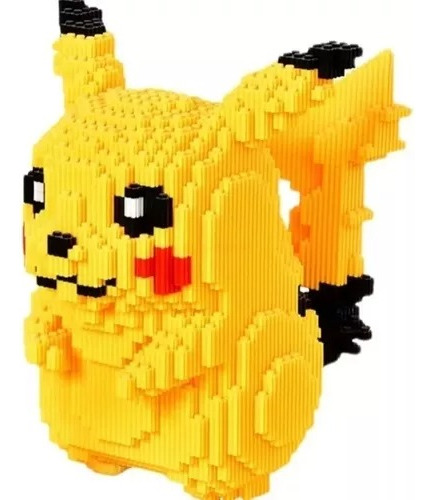 Pikachu Bloques Armables Pokemon Construcción Anime